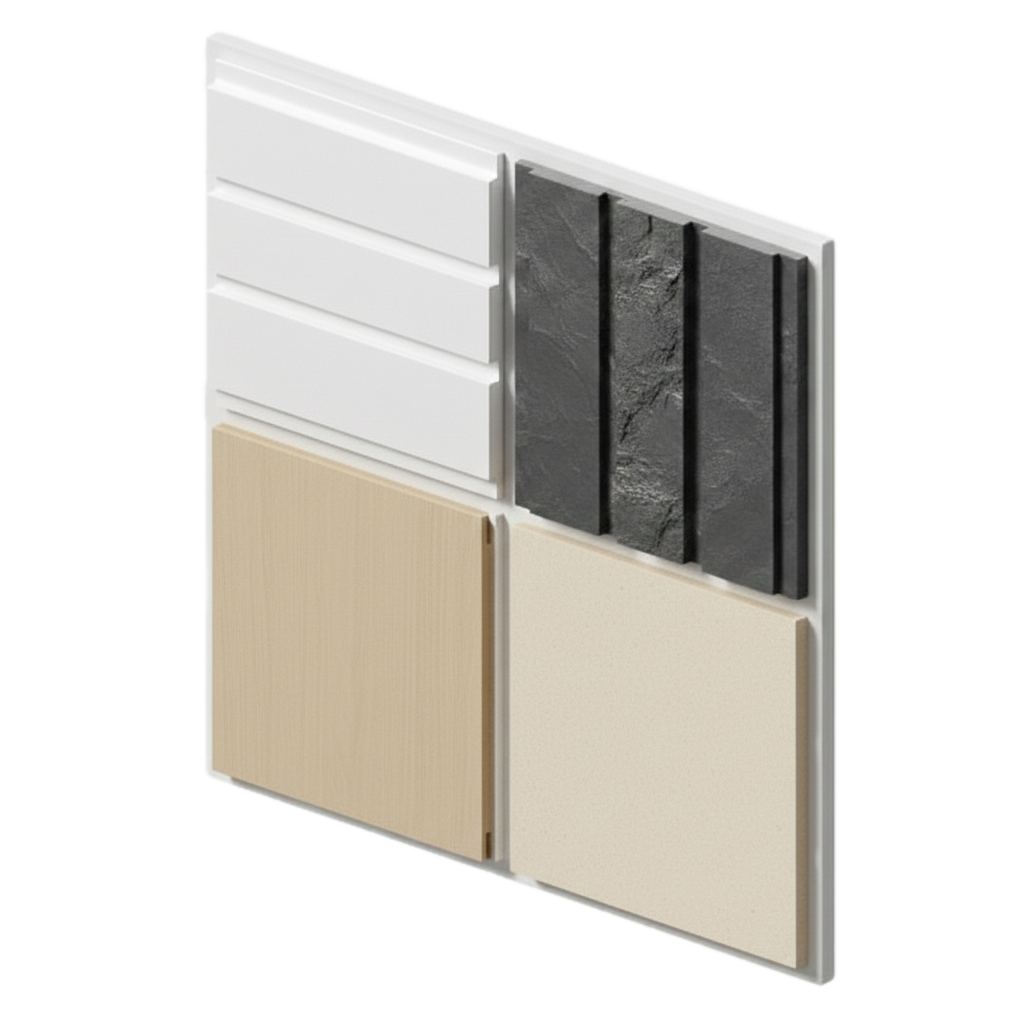 Šķiedrcementa fasādes apdare